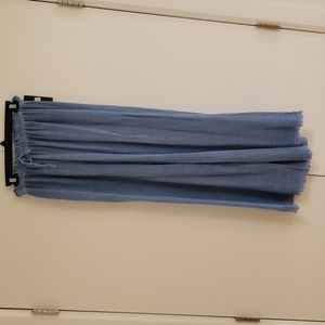 Venti6 fringe hem cotton linen flare pant not size m